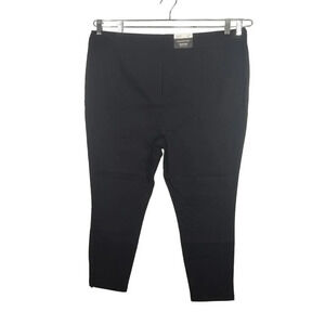 Who What Wear Cropped High Rise Stretch Pants Women Size 26W Black Skinny Pullon